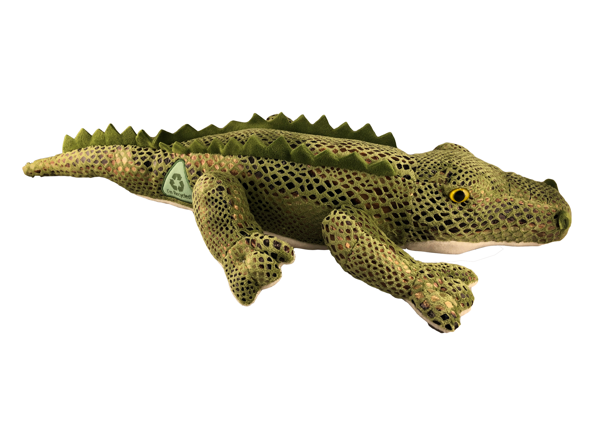 plush alligator w bronze scales