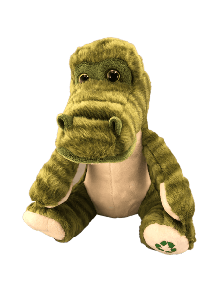 realistic sitting plush gator toy