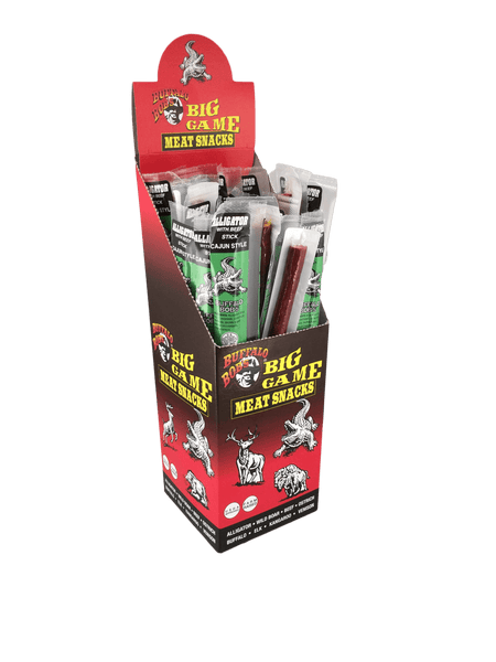 24 Piece Snack Pack - Single Flavor of any Exotic or Alligator Jerky or Stick