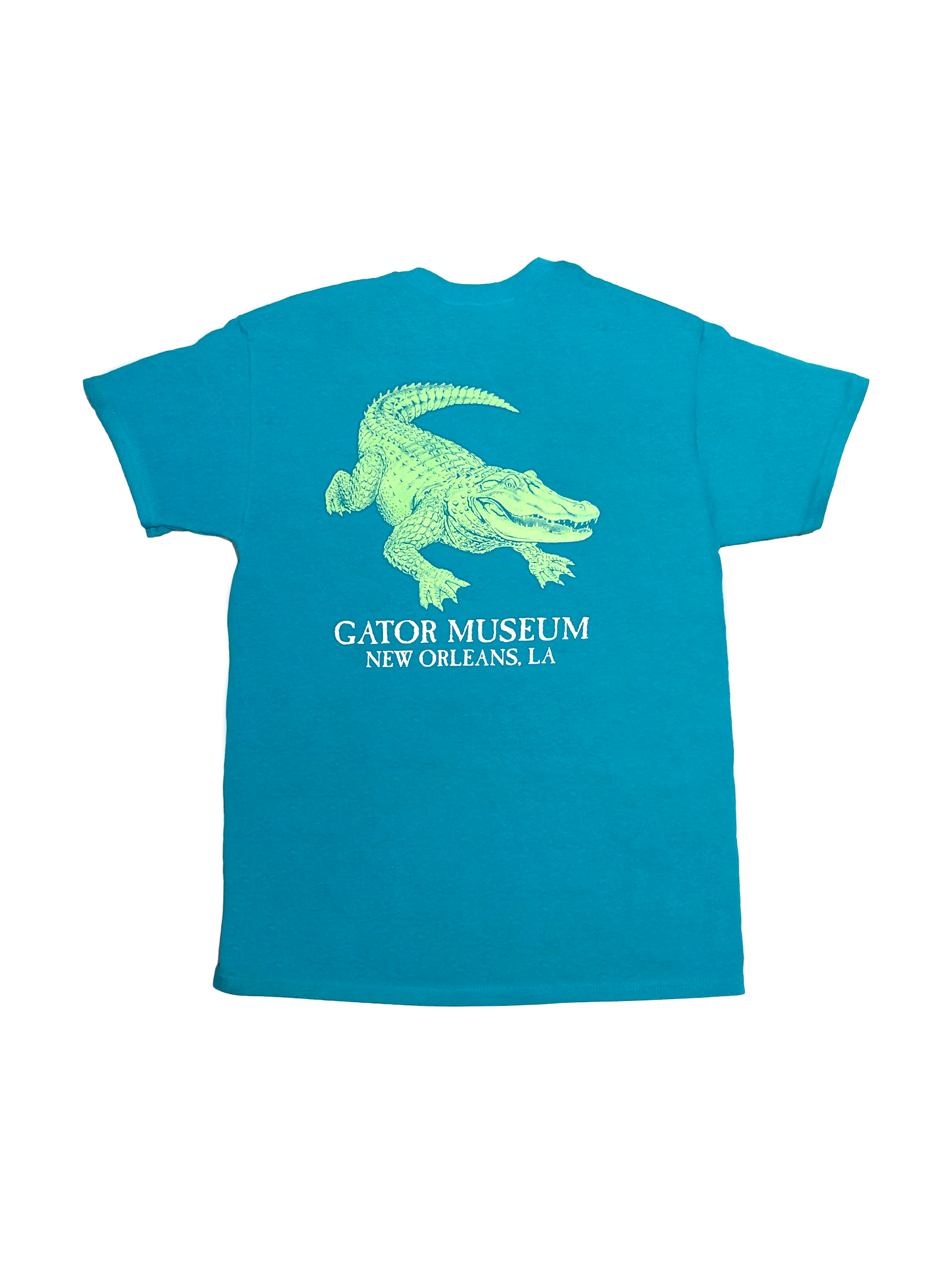 Big Gator at the Gator Museum New Orleans - Black, Red and Teal Glow in the Dark! Also available in Purple, Maroon, and Green!