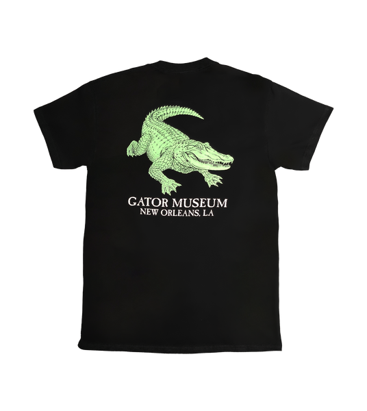 Big Gator at the Gator Museum New Orleans - Black, Red and Teal Glow in the Dark! Also available in Purple, Maroon, and Green!