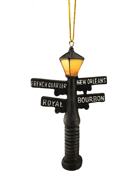 New Orleans street sign lamppost ornament