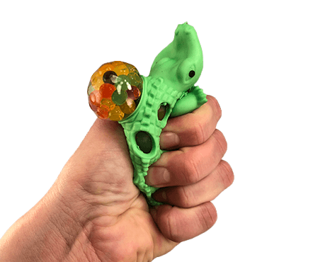 Popping Rainbow Gel Bead Plastic Gator