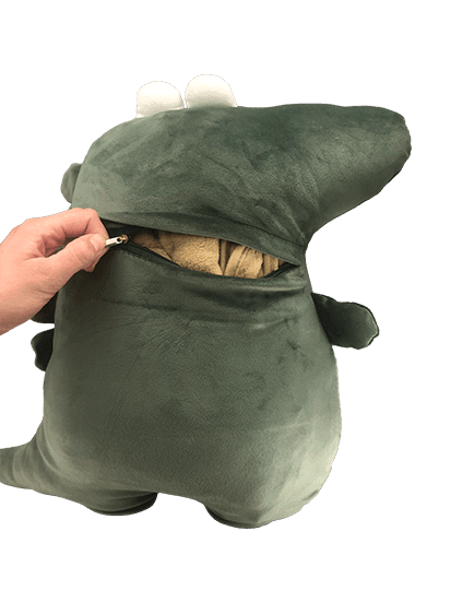 Cute alligator plush/blanket combo toy