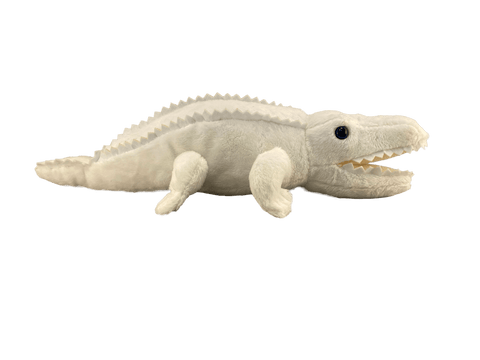 albino plush alligator toy