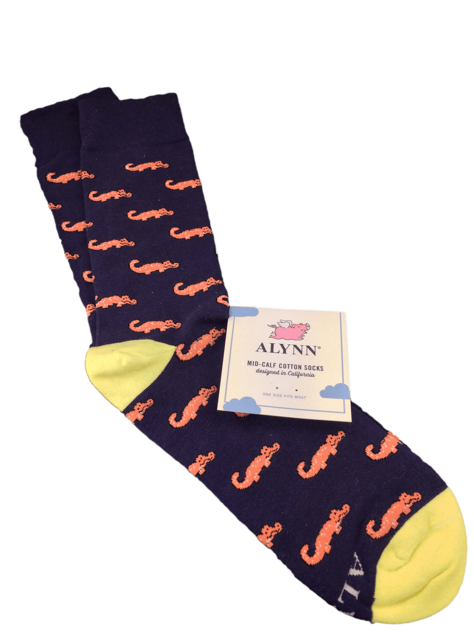 Alligator Print Socks -- 4 colors