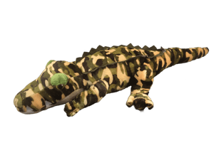 camo plush alligator
