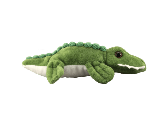 Mini green and white handful alligator