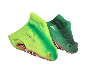 plastic silicone alligator hand puppets