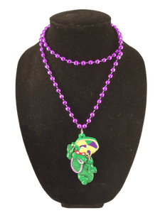 Jester Gator Medallion Mardi Gras Beads
