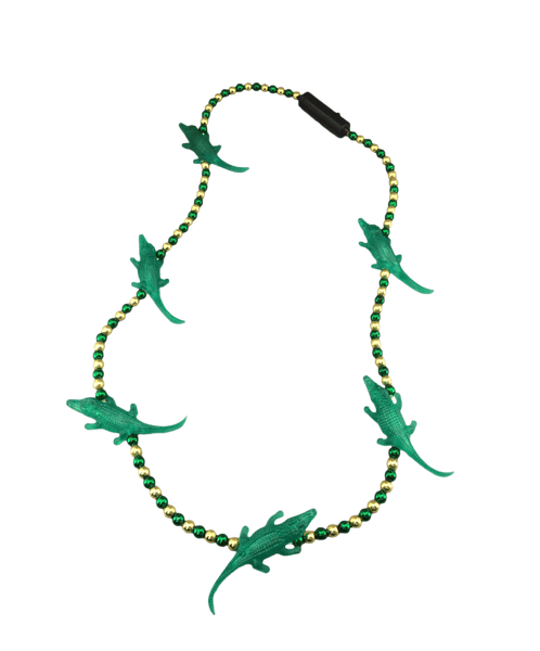 light-up alligator plastic beads
