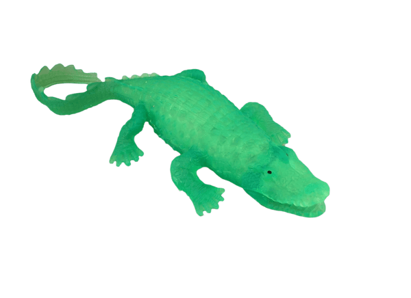 neon green plastic gator